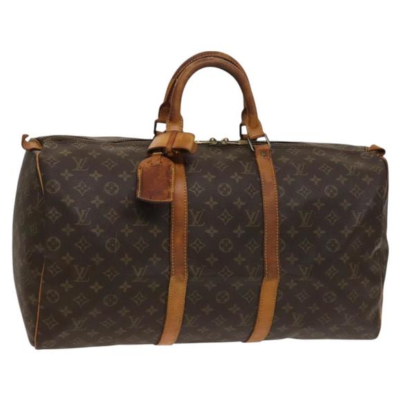 LOUIS VUITTON Monogram Keepall 50 Boston Bag M41426 LV Auth bs27044 - Picture 1 of 16